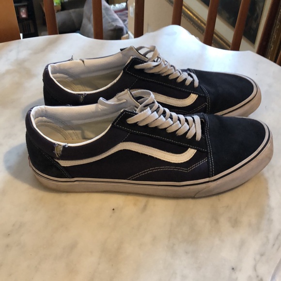 Navy Blue Old Skool Vans - Picture 2 of 10